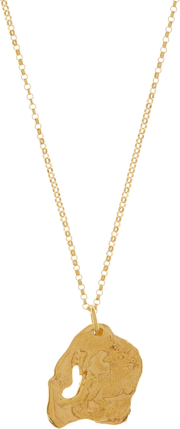 Alighieri The Goat 24kt gold-plated necklace