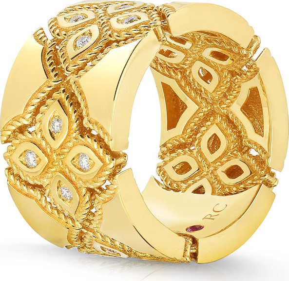 Roberto Coin 18k Venetian Princess Diamond Ring, Size 7