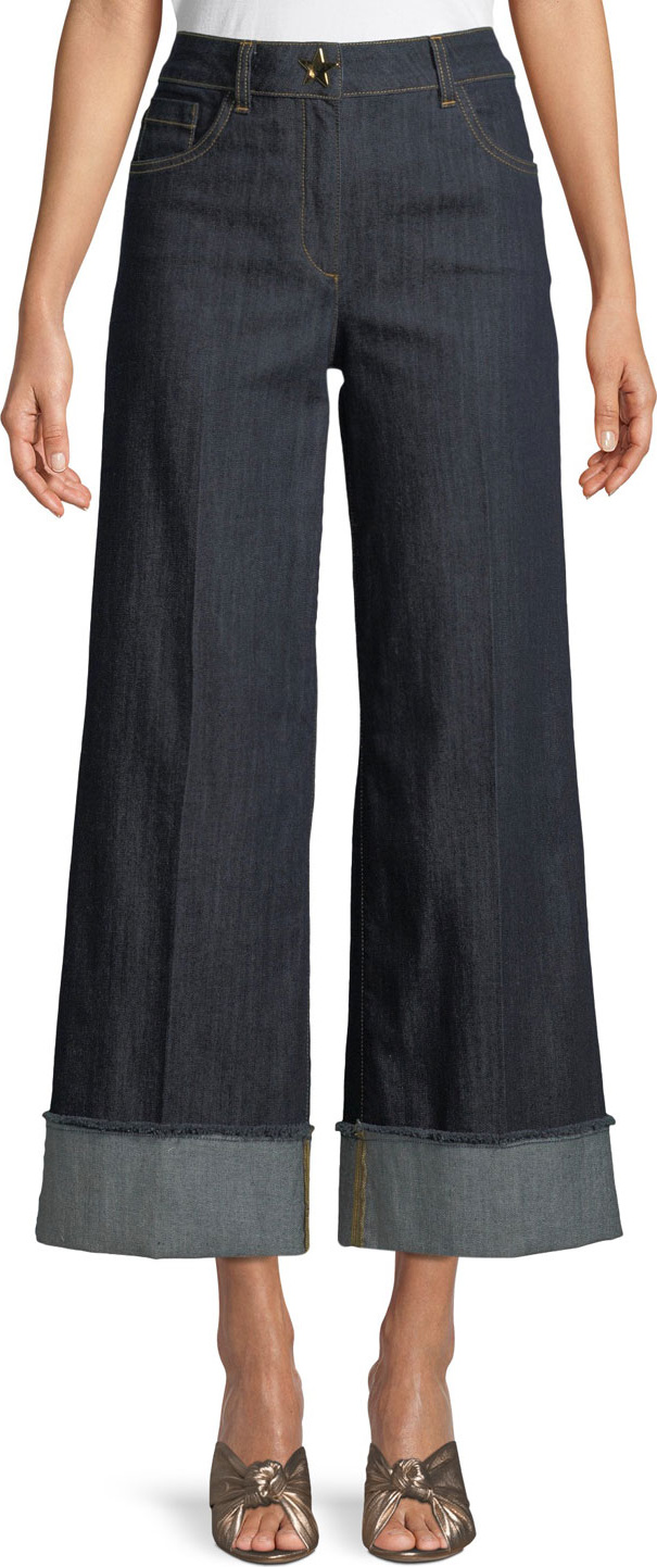 Boutique Moschino Wide-Leg Cropped Jeans