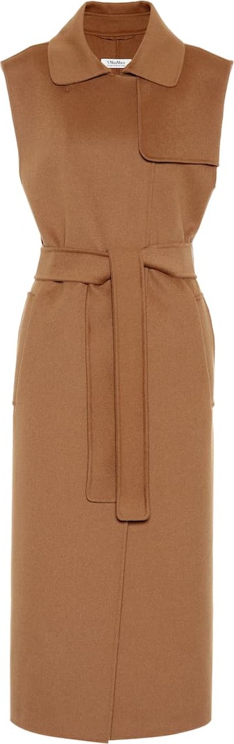 Max Mara Laura sleeveless wool coat