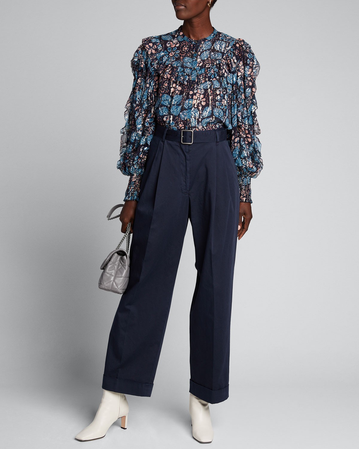 Ulla Johnson Isadora Printed Button-Down Blouse