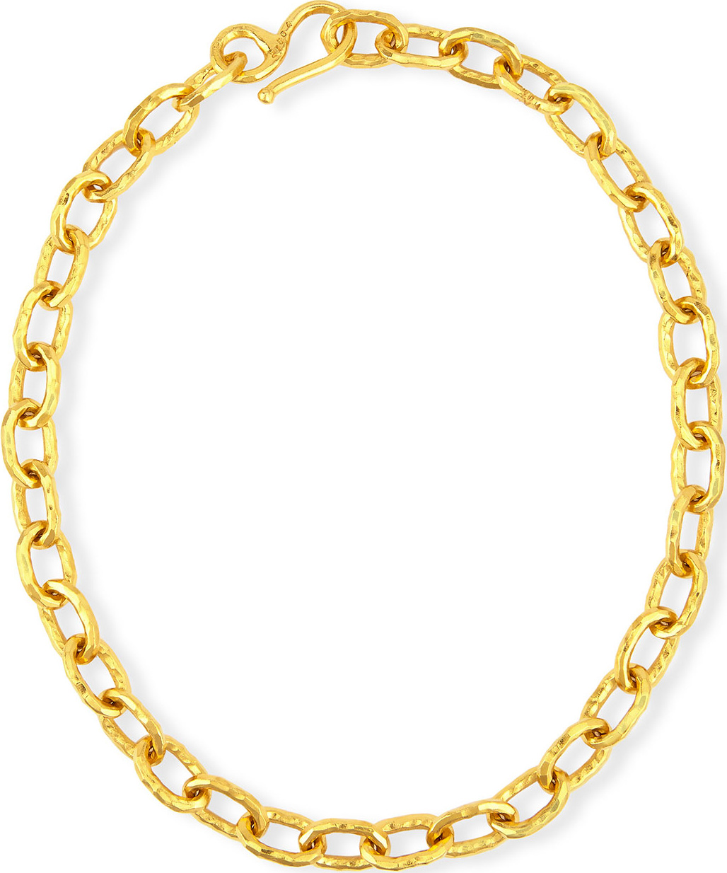 Jean Mahie Cadene 25 22K Yellow Gold Link Necklace, 17"