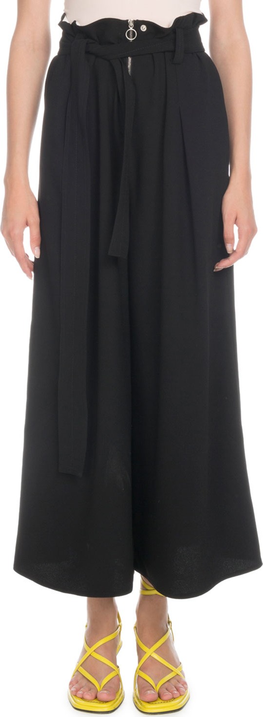 Proenza Schouler High-Waist Paperbag Wide-Leg Pants