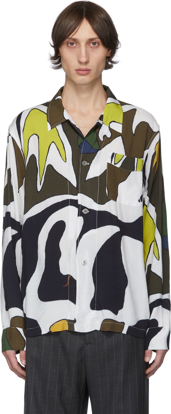 Our Legacy Multicolor Table Swordfish Print Shirt
