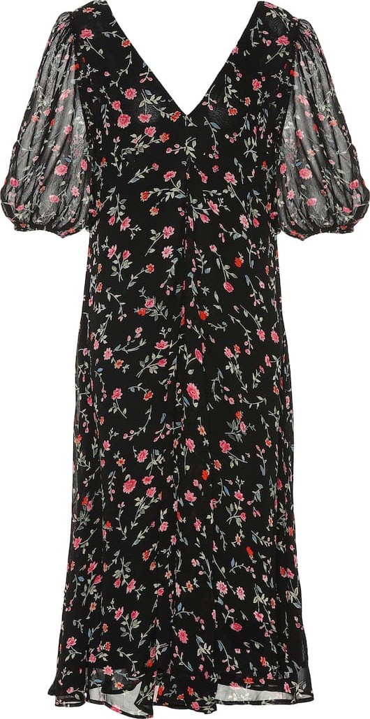 Ganni Floral crêpe dress