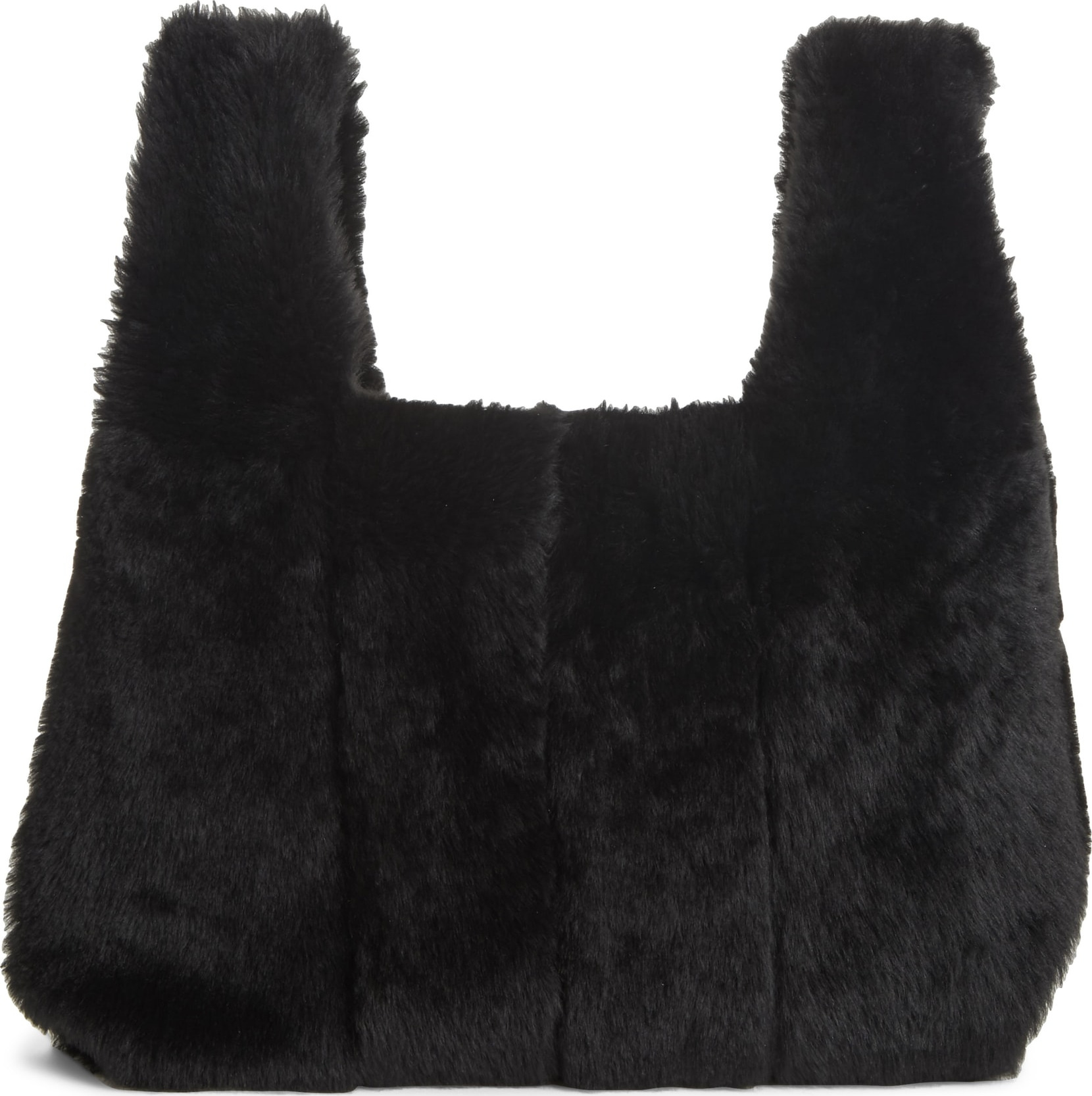 KARA Genuine Shearling Mini Shopper