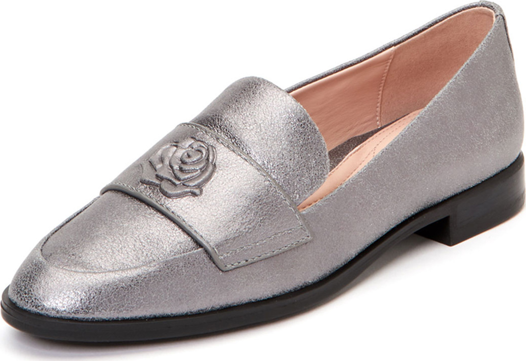 Taryn Rose Blossom Metallic Leather Loafers