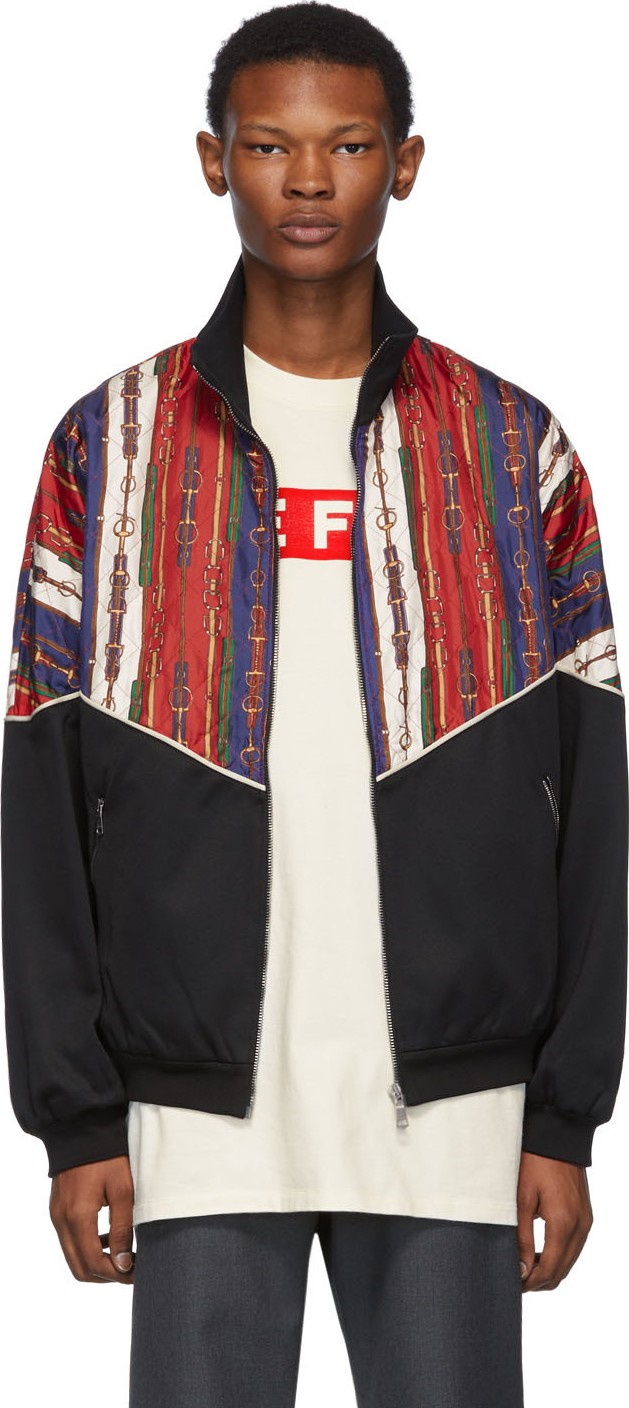 Gucci Black Bi-Material Jacket