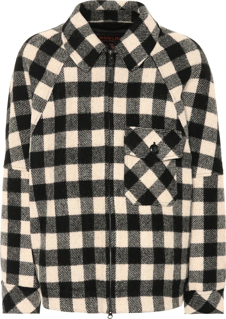 Woolrich Exclusive to Mytheresa – checked wool-blend jacket