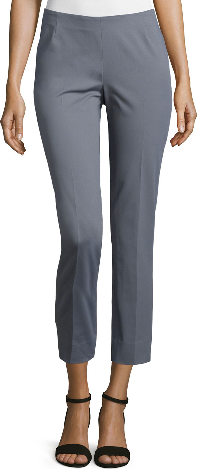 Lafayette 148 New York Fundamental Bi-Stretch Stanton Cropped Pants
