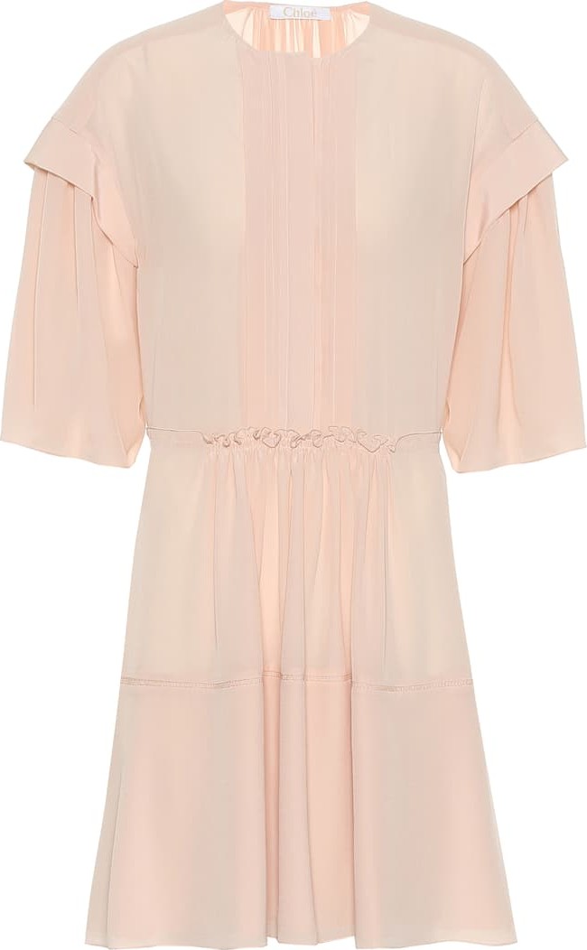 Chloe Silk crêpe de chine minidress
