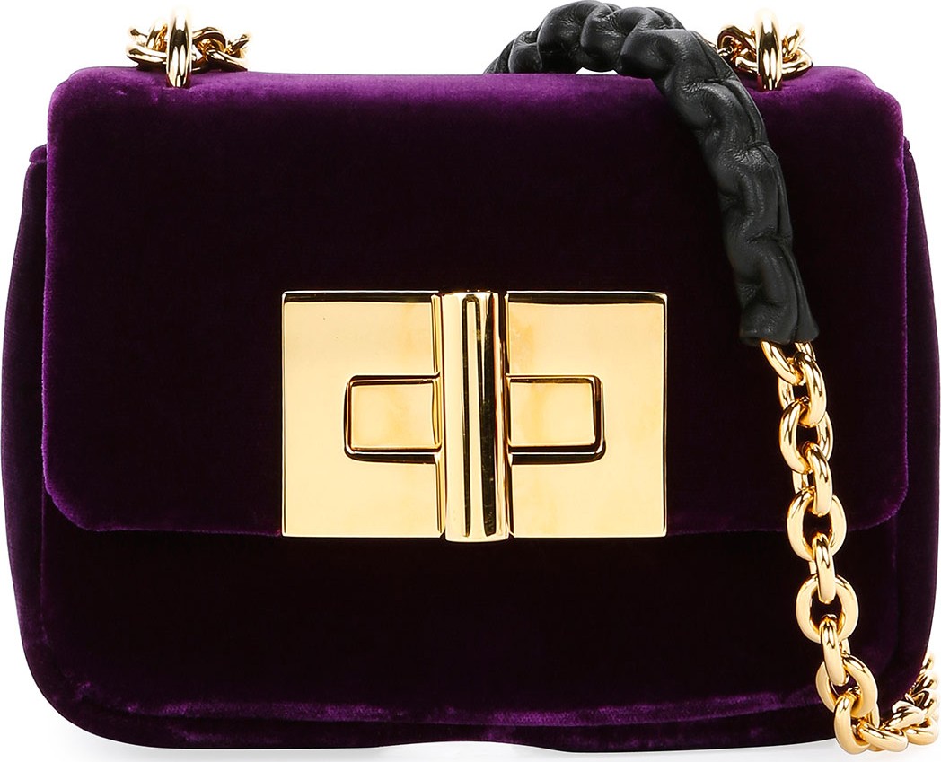 TOM FORD Natalia Mini Soft Velvet Shoulder Bag