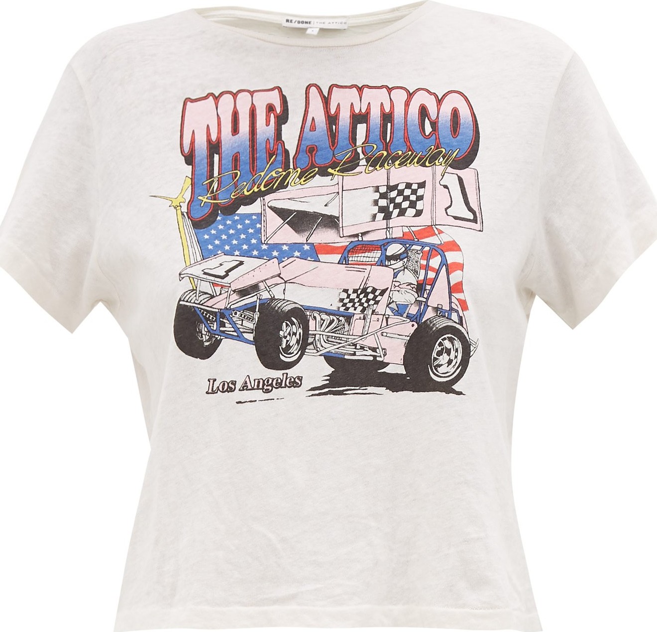 Re/Done Originals X The Attico logo-print cotton T-shirt