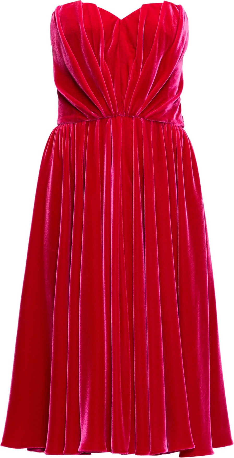 Dolce & Gabbana Strapless velvet dress