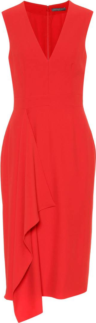 Alexander McQueen Crêpe midi dress