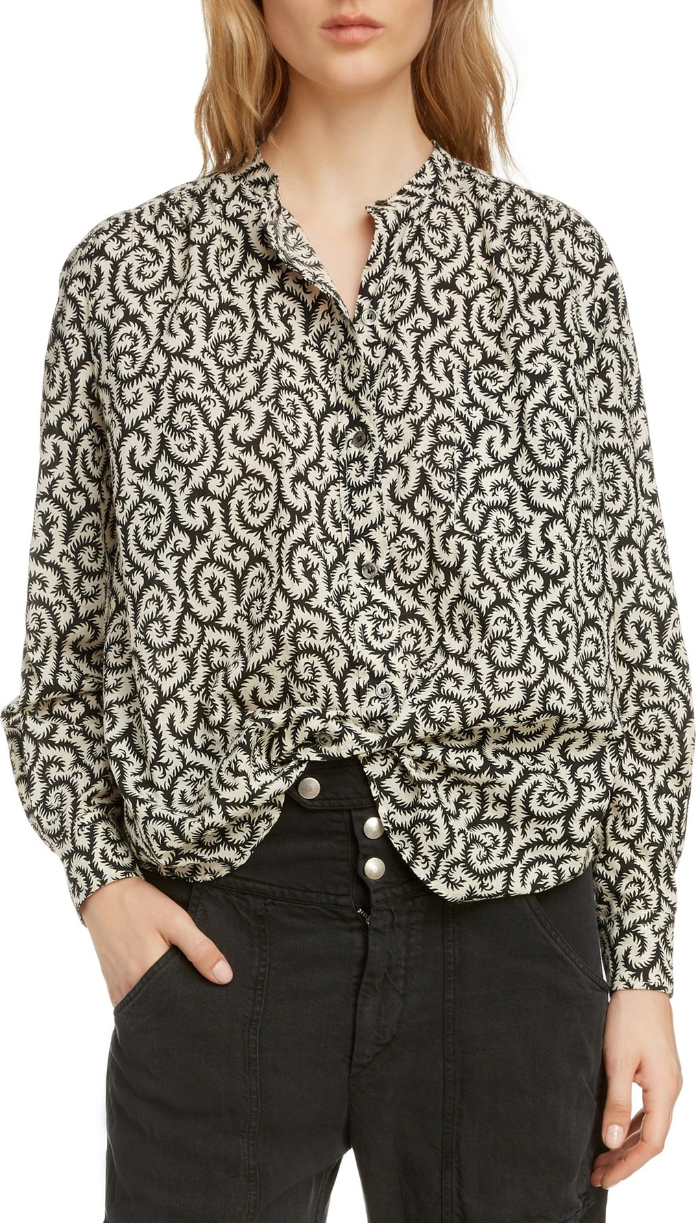 Isabel Marant Etoile Isabel Marant Étoile Mexika Print Cotton Blouse