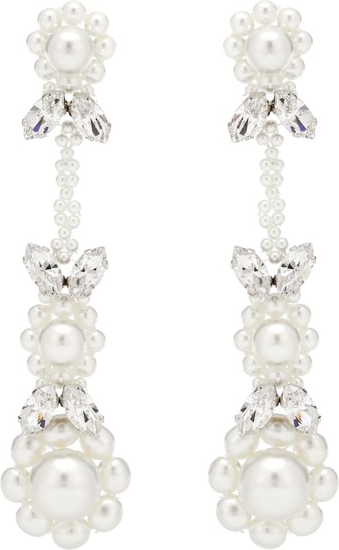 Simone Rocha Embellished drop earrings