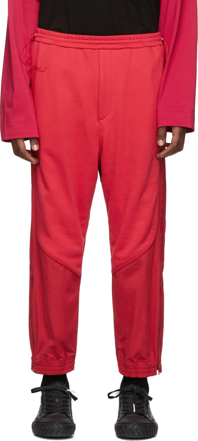Juun.J Red Plain Lounge Pants