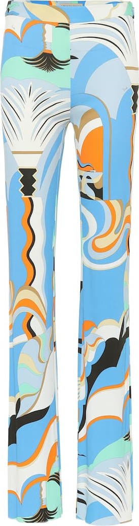 Emilio Pucci Printed silk-blend jersey pants