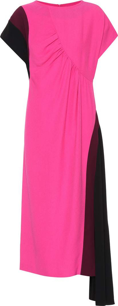 Dries Van Noten Colorblocked midi dress