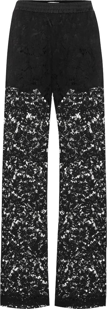 Valentino Silk and lace pants