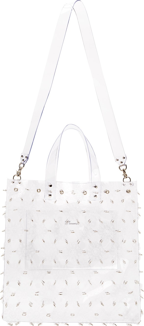 Noir Kei Ninomiya Transparent Flower Ring Tote