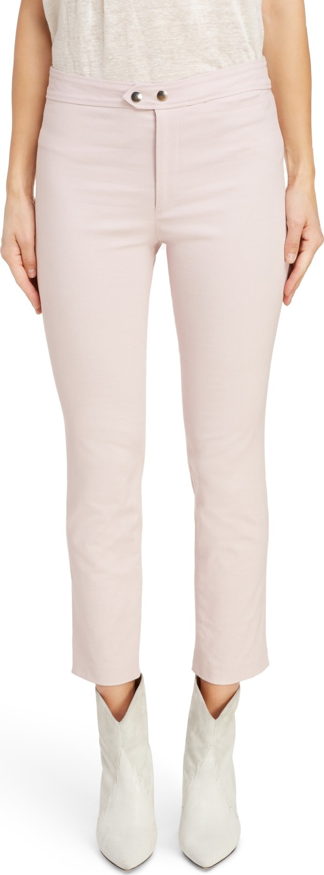 Isabel Marant Mofira Snap Detail Cotton Blend Pants
