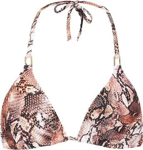 Melissa Odabash Cancun snake-print bikini top
