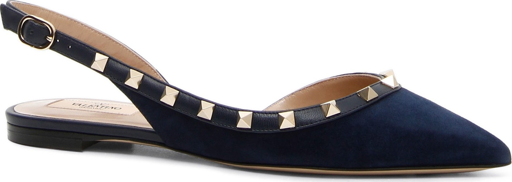 Valentino Rockstud Slingback Ballerina Flat