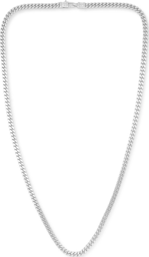 Tom Wood Curb Oxidised Sterling Silver Necklace