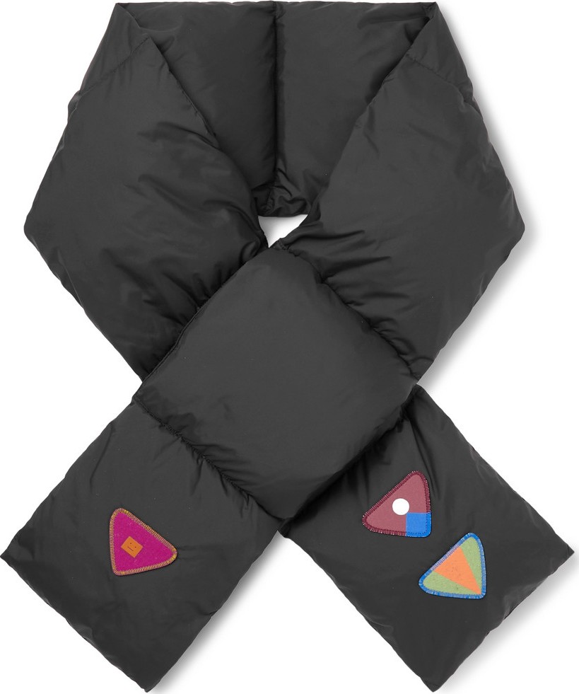 Acne Studios Vexter Appliquéd Quilted Shell Down Scarf