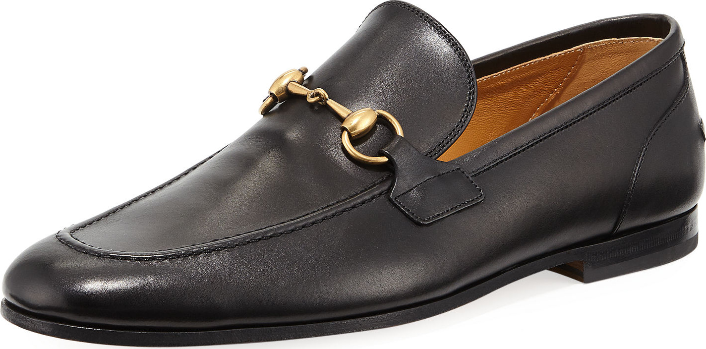 Gucci Men's Jordaan Soft Leather Bit-Strap Loafer