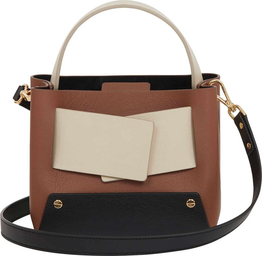 Yuzefi Dinky Colorblock Leather Shoulder Bag