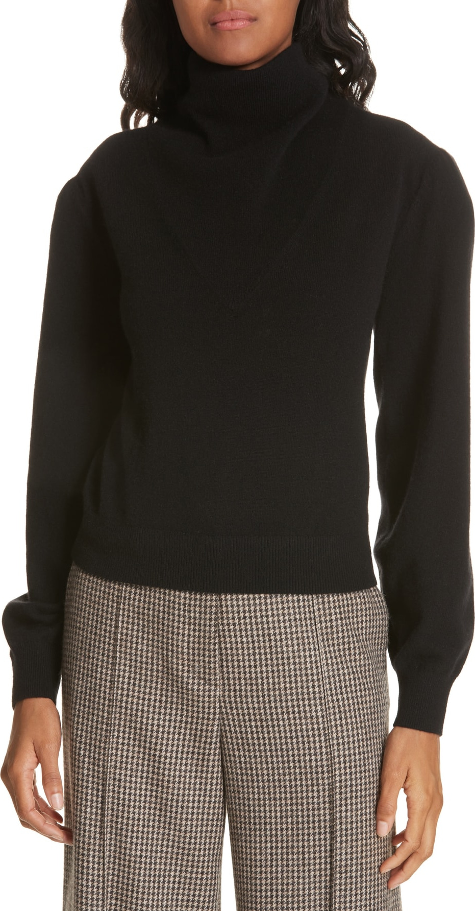 Veronica Beard Lilla Puff Sleeve Cashmere Sweater