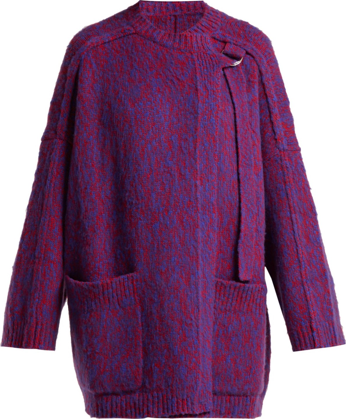 Chloe Brushed wool and cashmere-blend cardigan