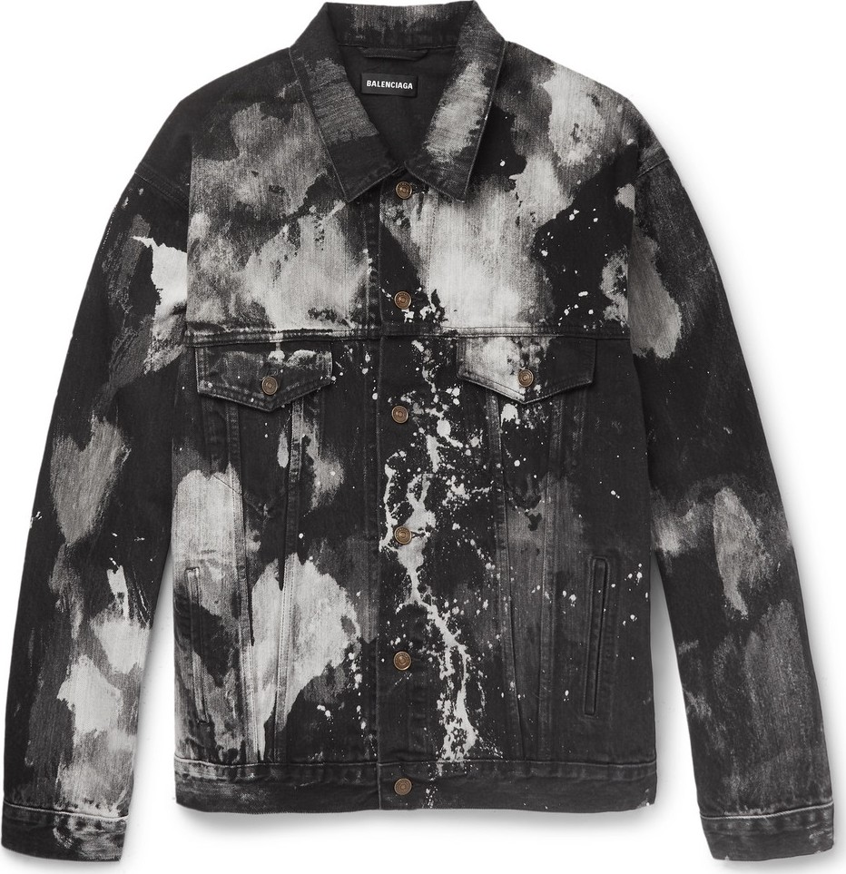 Balenciaga Oversized Bleached Denim Jacket