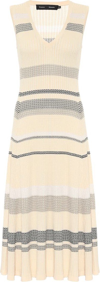 Proenza Schouler Striped knit midi dress