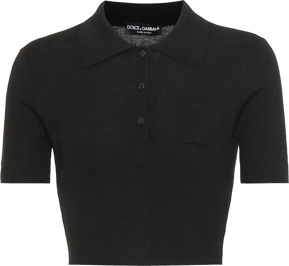 Dolce & Gabbana Cashmere and silk polo shirt