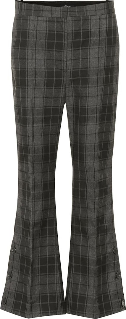 Rokh Checked cropped flared pants
