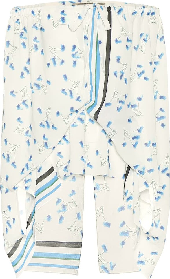 Roland Mouret Crescent seersucker top