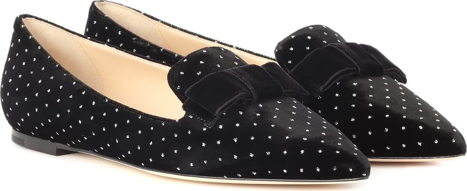 Jimmy Choo Gala velvet ballet flats