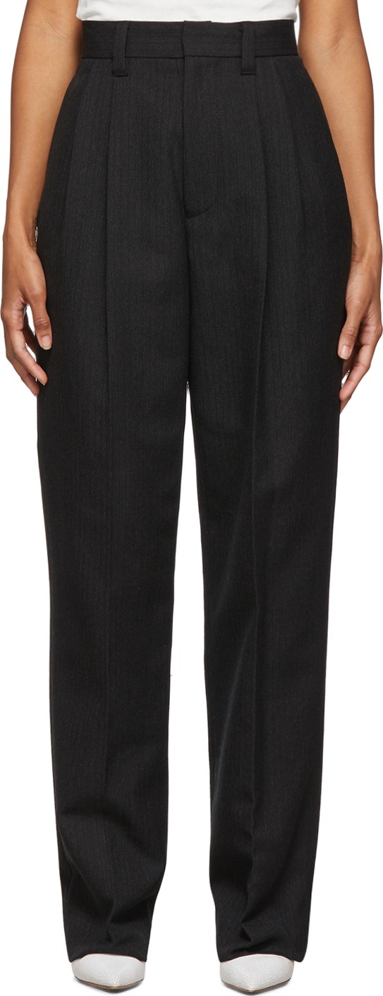 MARC JACOBS Grey Pleated Trousers