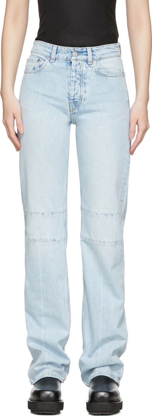 Our Legacy Blue Extended Linear Cut Jeans