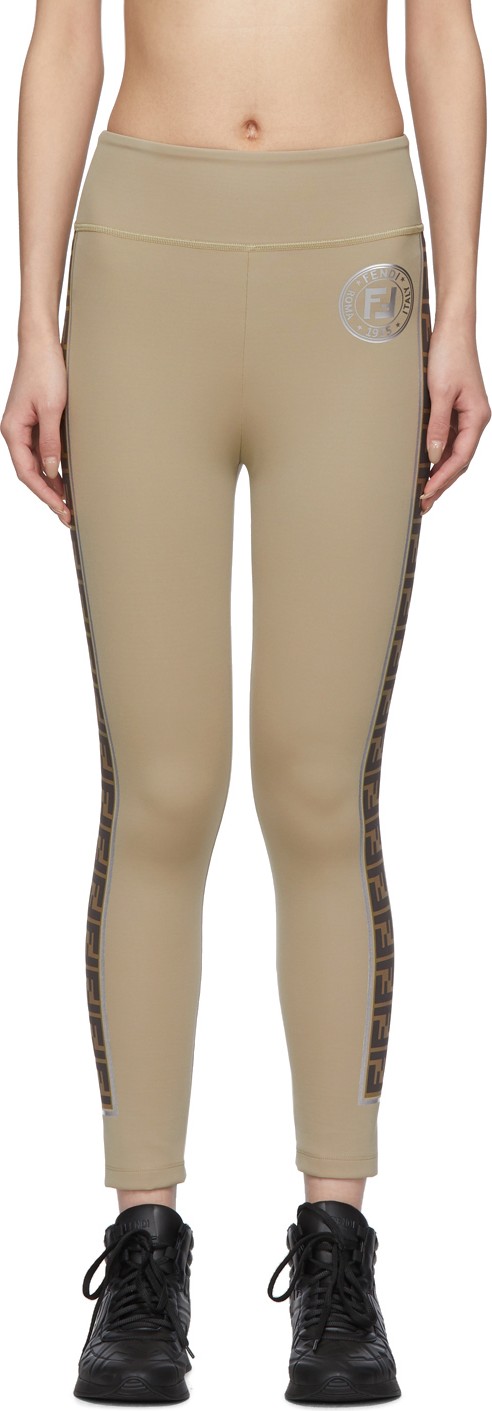 Fendi Tan 'Forever Fendi' Leggings Fendi Tan 'Forever Fendi' Leggings