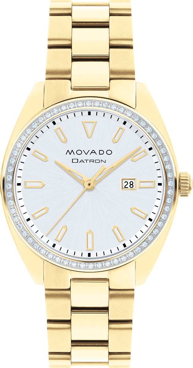 Movado 31mm Datron Heritage Diamond Watch, Golden