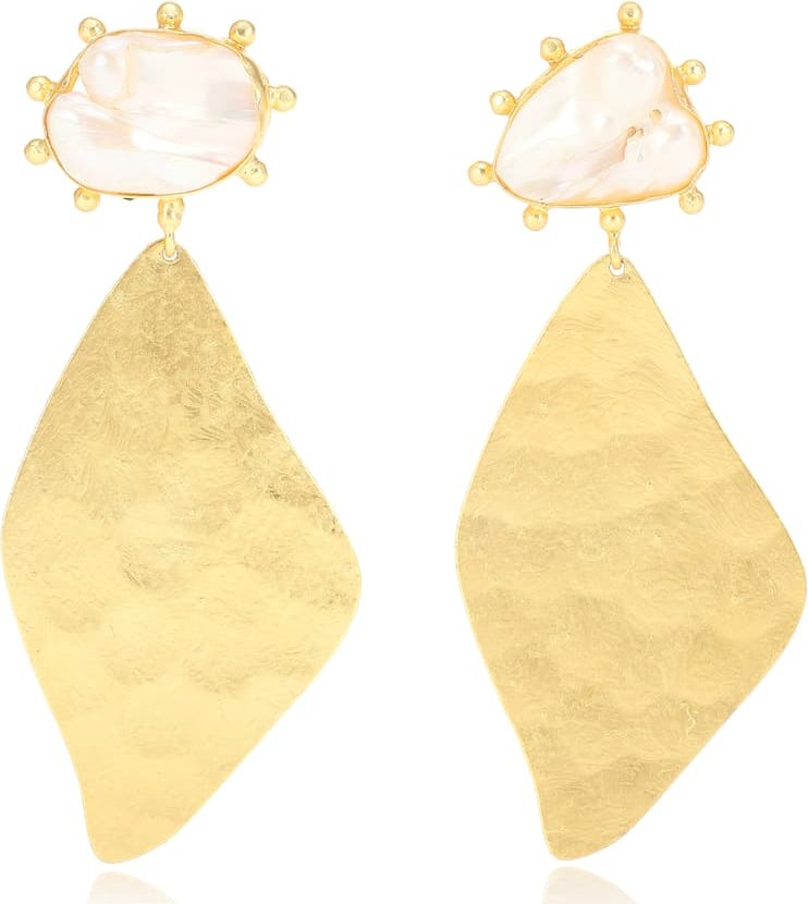 Peet Dullaert Nahla 14kt and 24kt gold-plated earrings with pearls