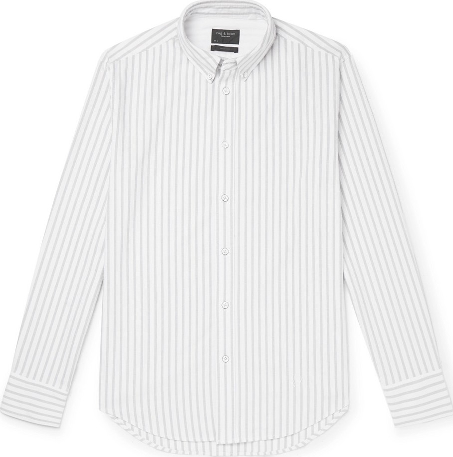 Rag & Bone Fit 2 Tomlin Slim-Fit Button-Down Collar Striped Cotton Oxford Shirt