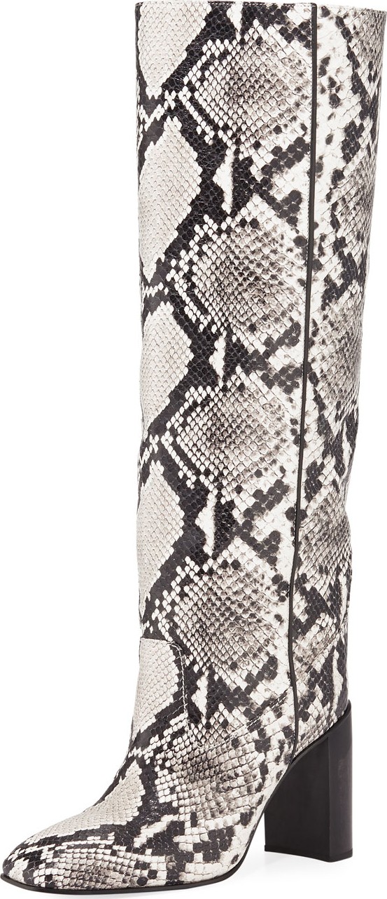 Rag & Bone Aslen Snake-Embossed Leather Tall Boots