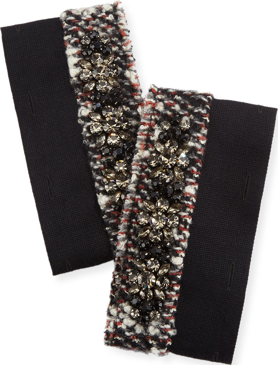 Max Mara Uovo Detachable Crystal Cuffs