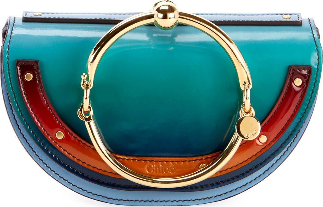 Chloe Nile Glossy Minaudiere Shoulder Bag